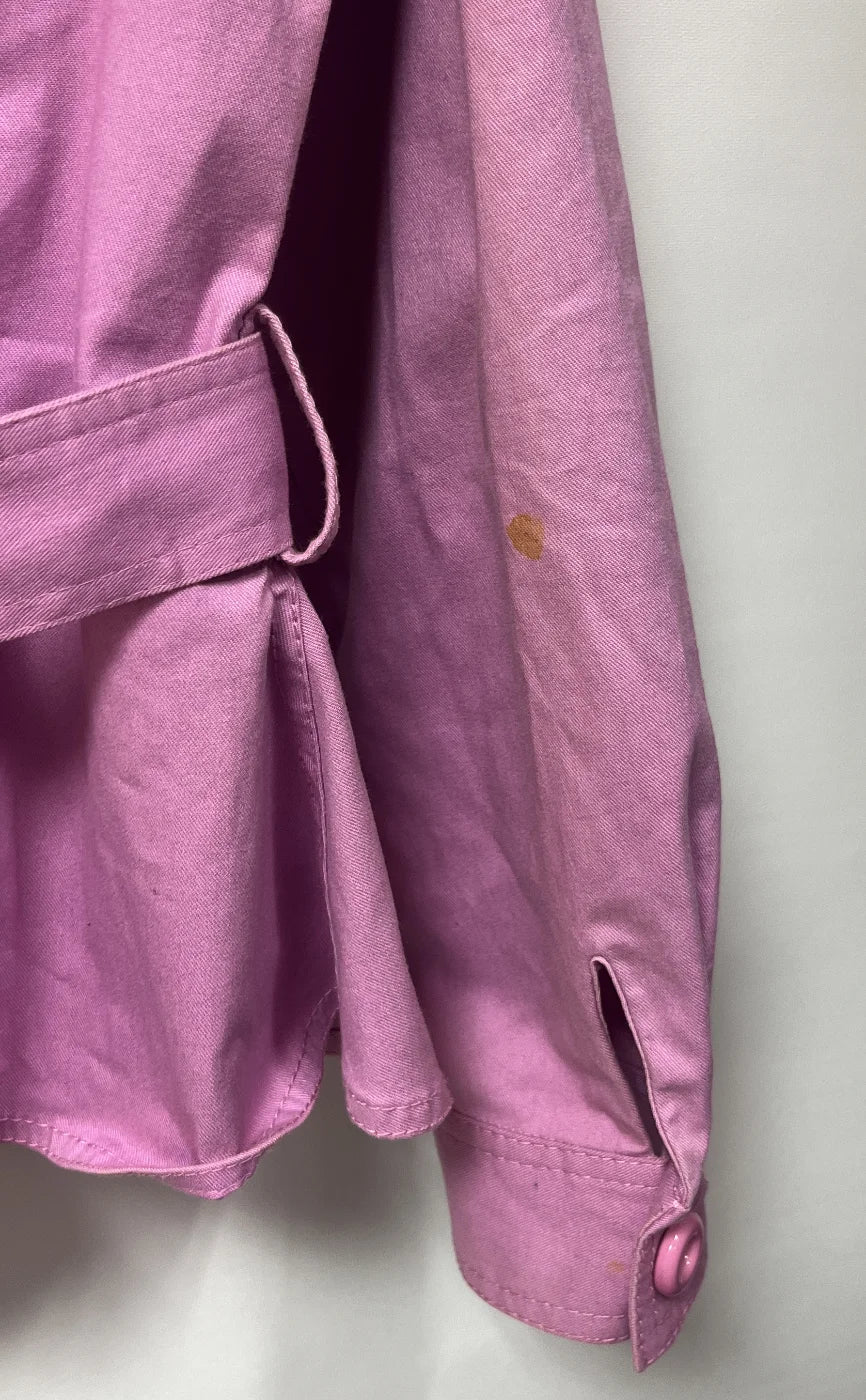 Moschino Cheapandchic rosa jacka med bälte