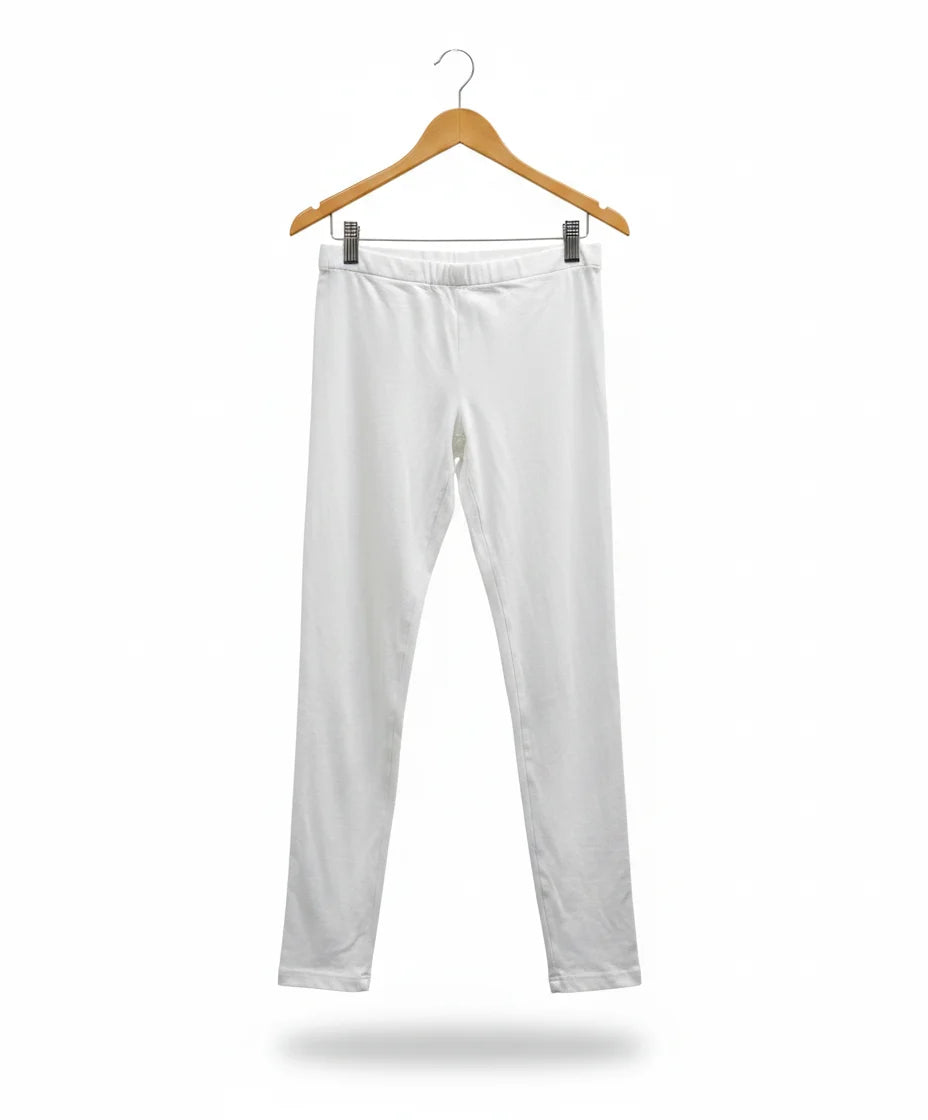Gina Tricot långa vita leggings