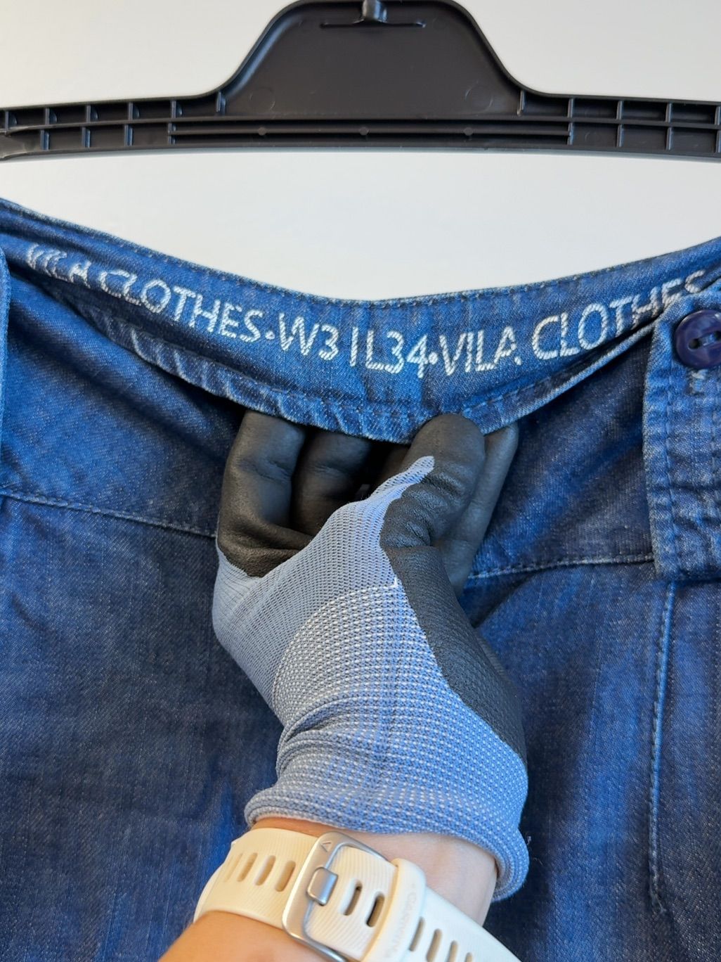 VILA FRANK JEANS damjeans i blå denim