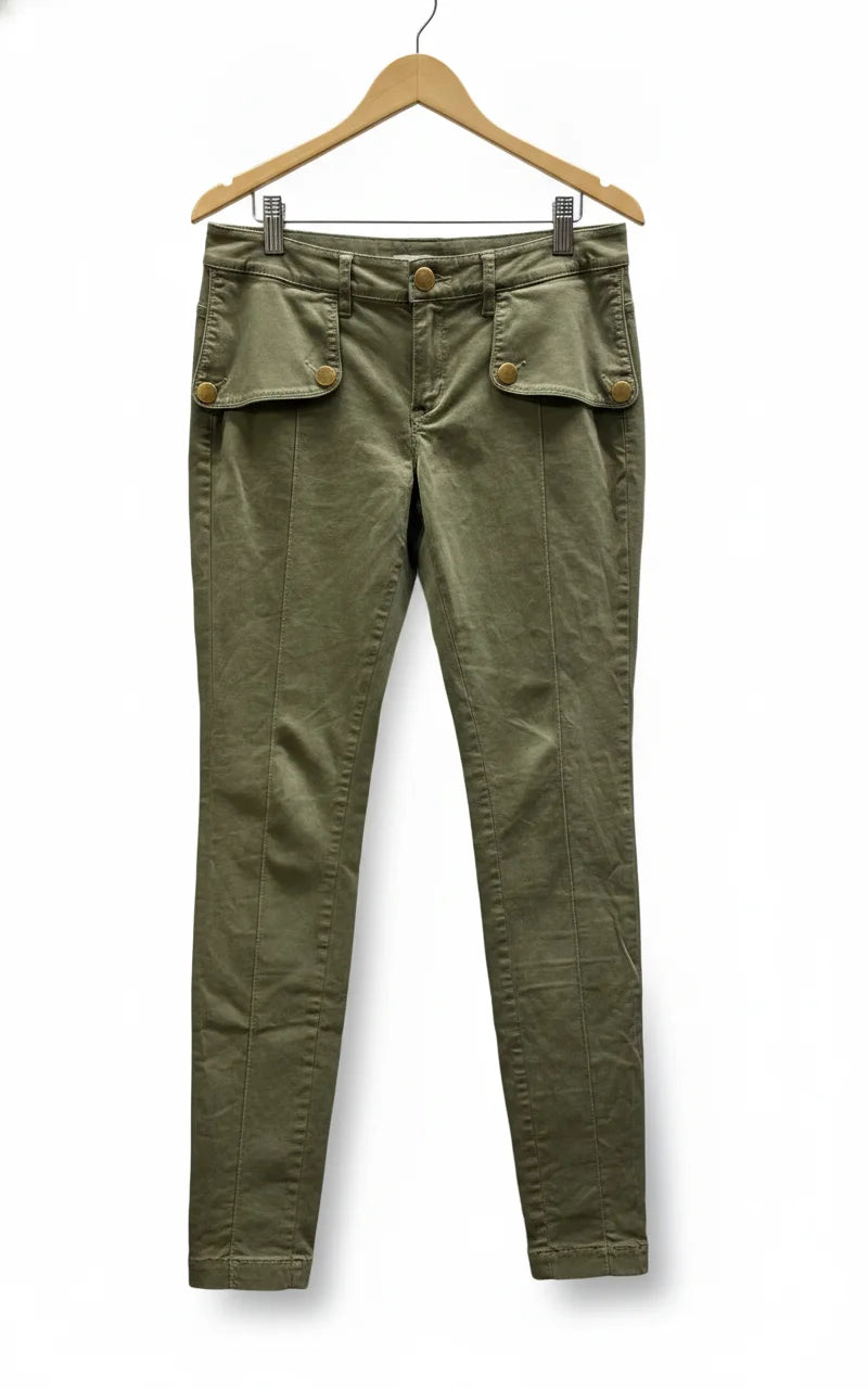 Hunkydory olivfärgade cargobyxor XS