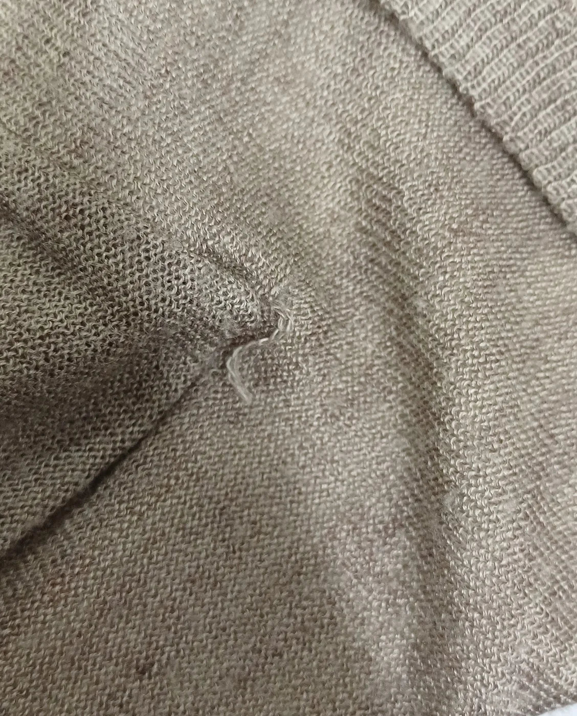 Pelle P beige stickad kofta med sjalkrage