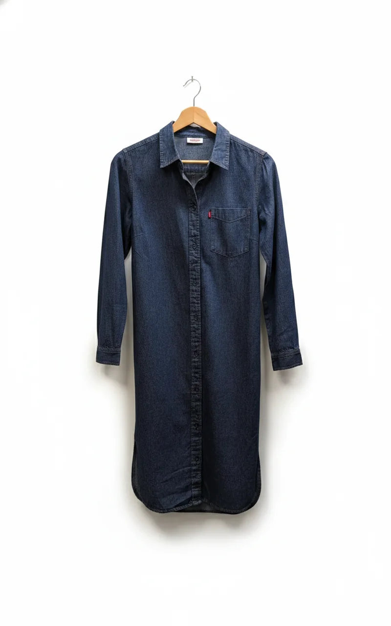 John Baner denimskjortklänning