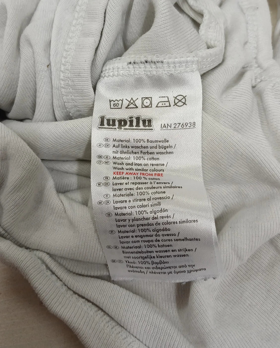 Lupilu baby body med långa ärmar