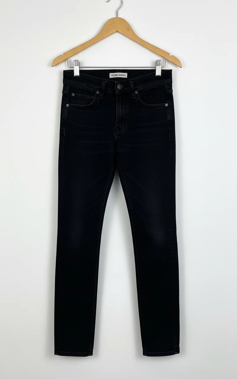 Acne Jeans svarta smala jeans