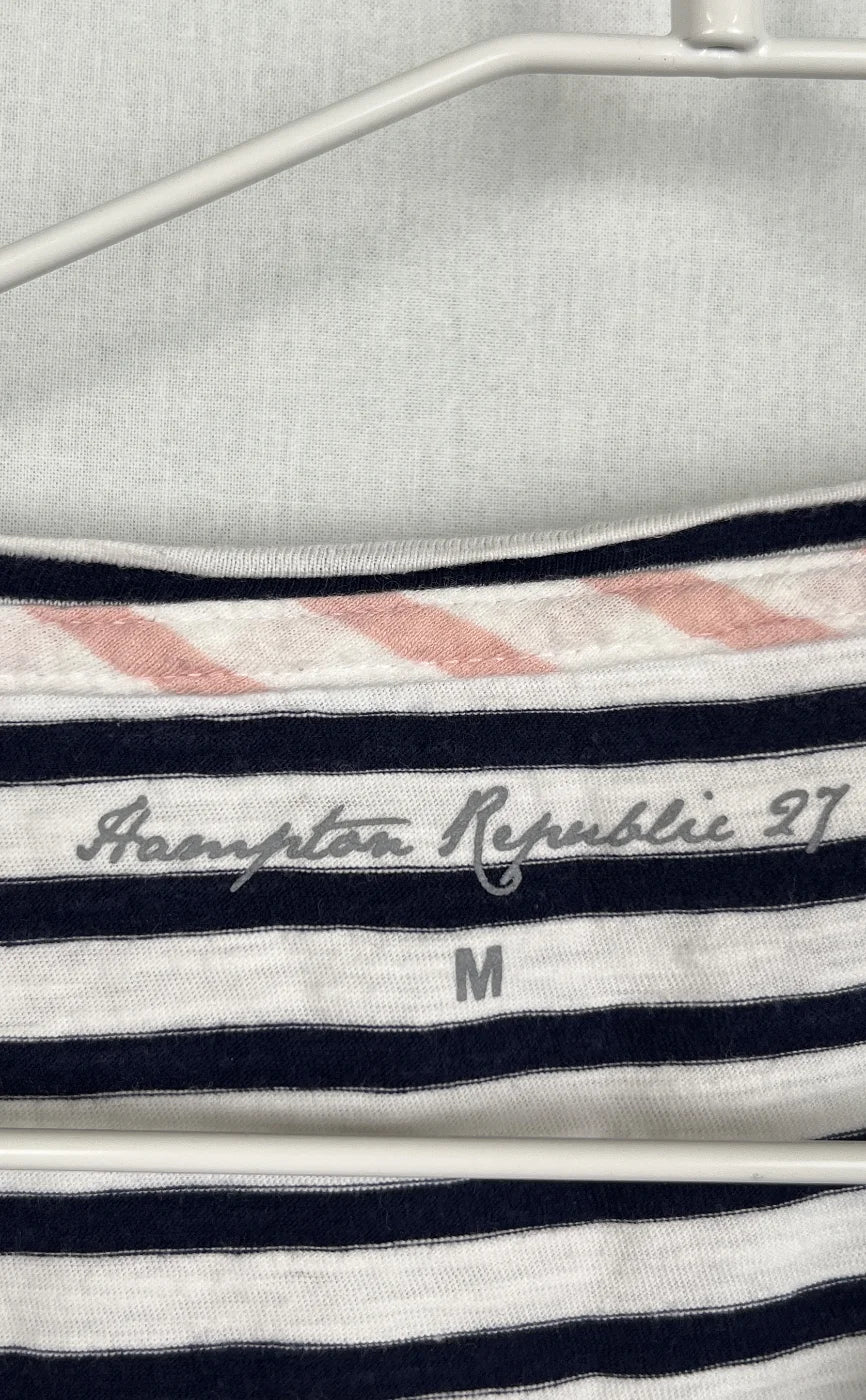 Hampton Republic randig t-shirt med kort ärm