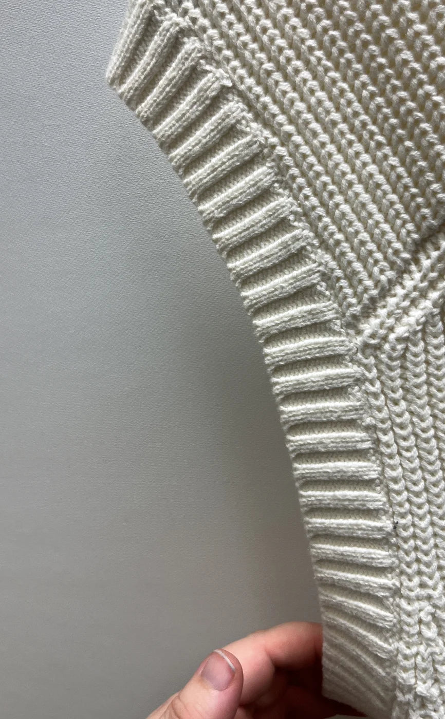 H&M Ribbad V-ringad Stickad Väst