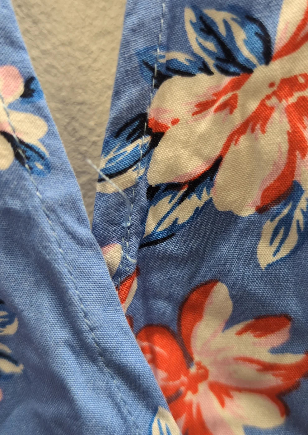 Flash Woman blå blommig klänning