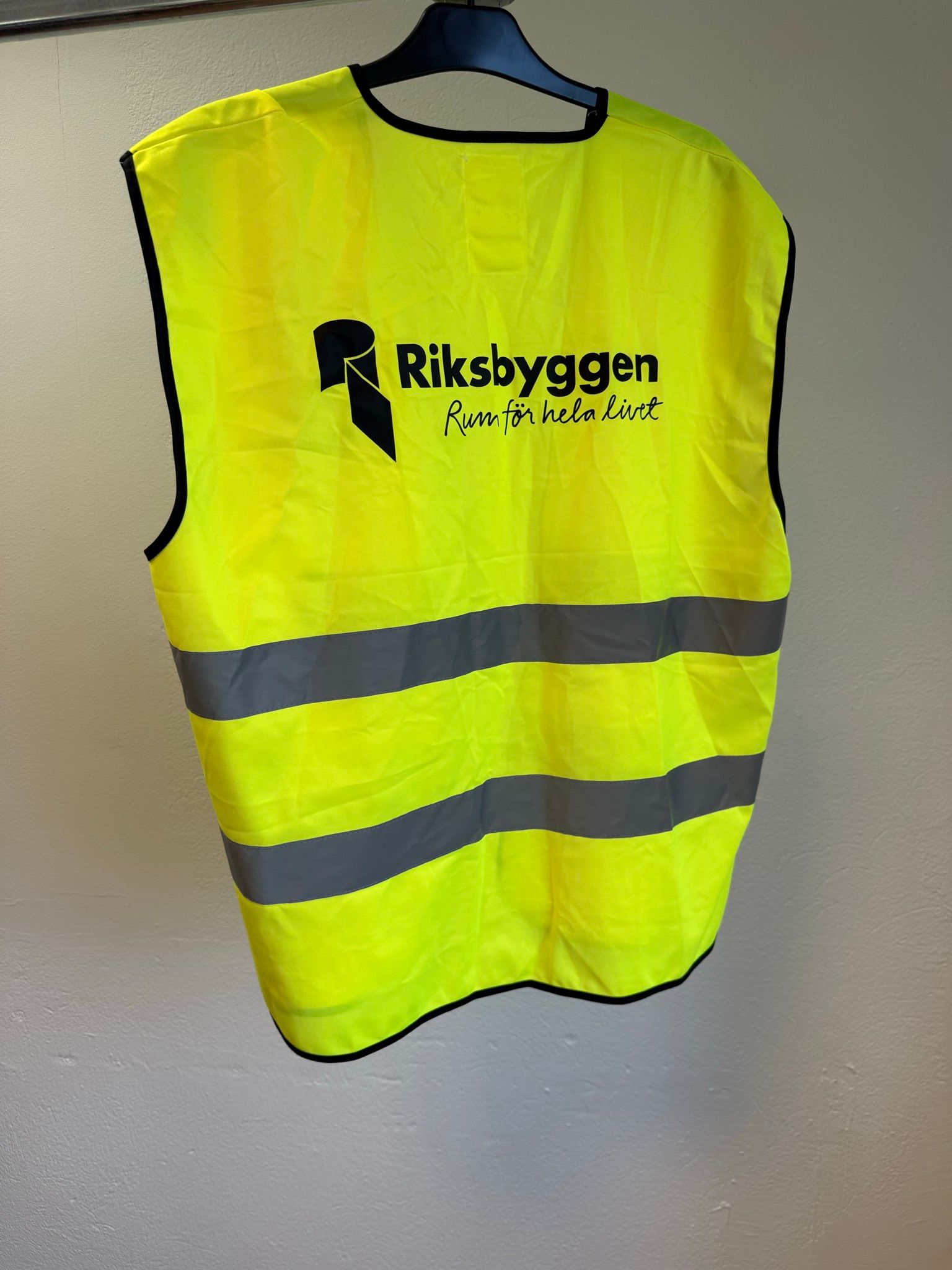 Riksbyggen varselväst med reflexband
