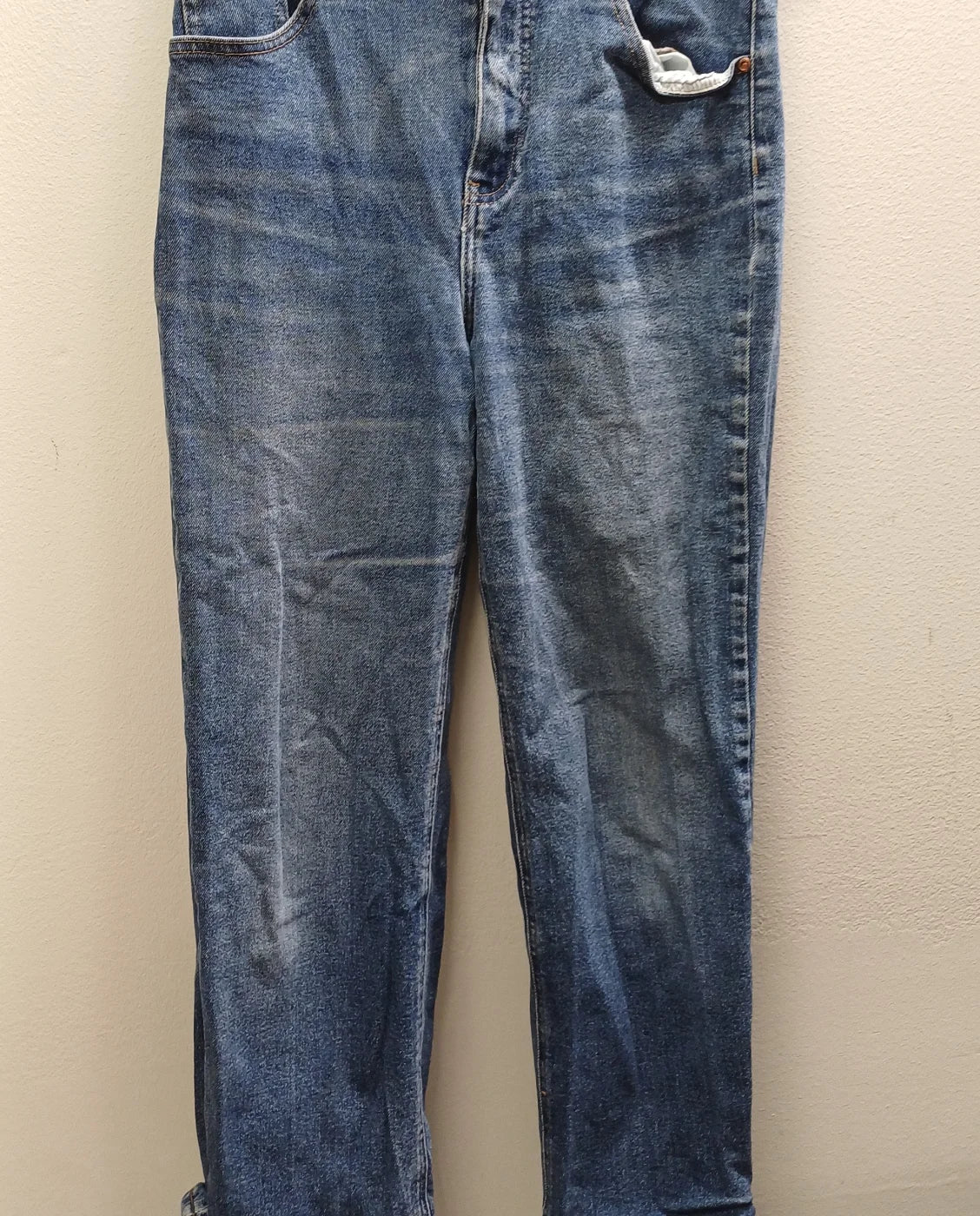 DENIM 1953 slitna jeans med hög midja