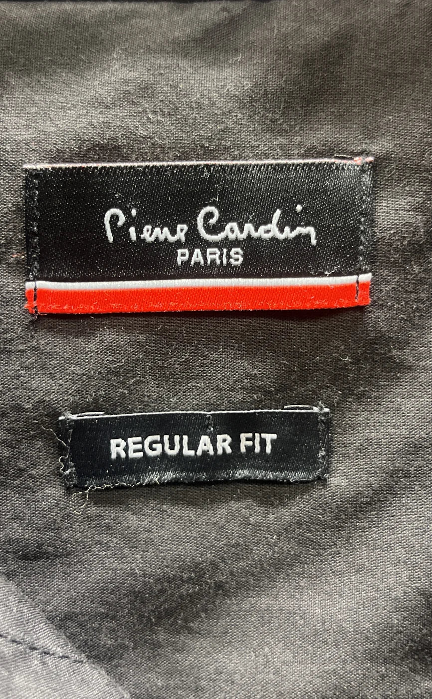 Pierre Cardin regular fit svart skjorta