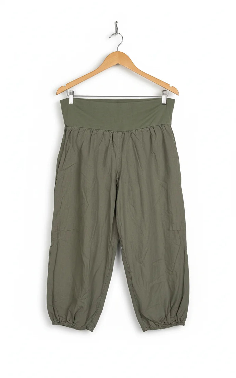 KappAhl olivgröna culottes