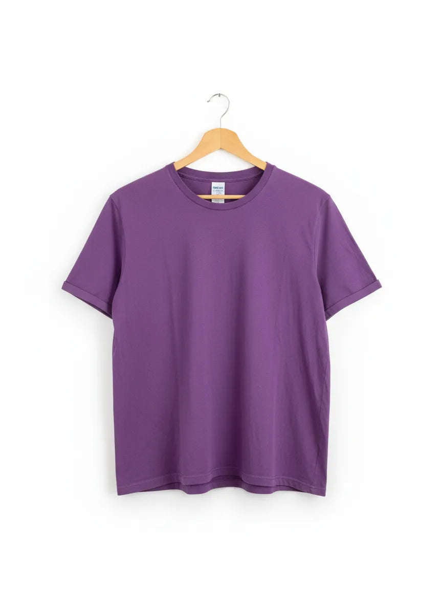 Stories lila rynkig t-shirt XL