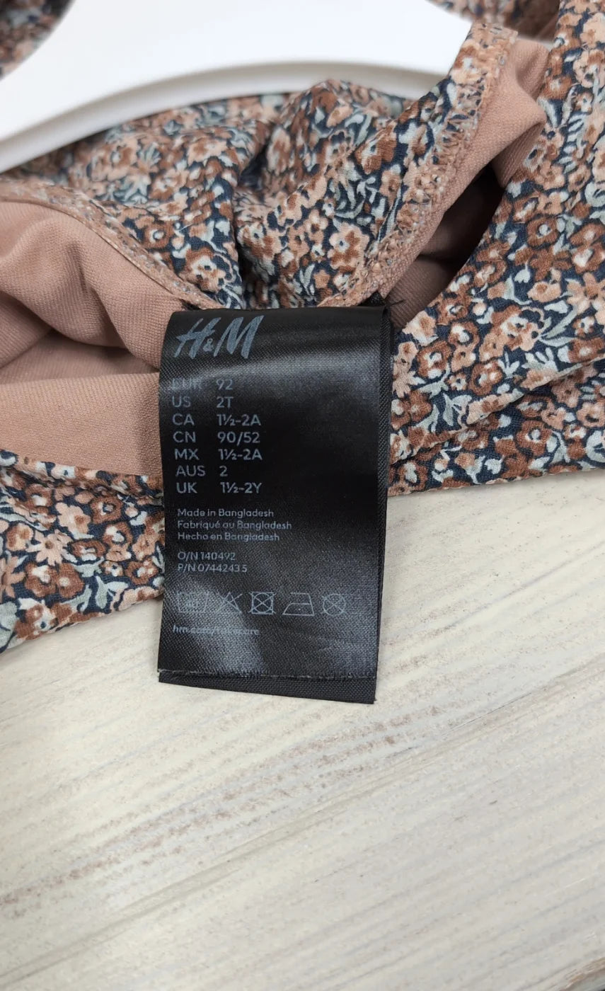 H&M blommig baddräkt för flickor