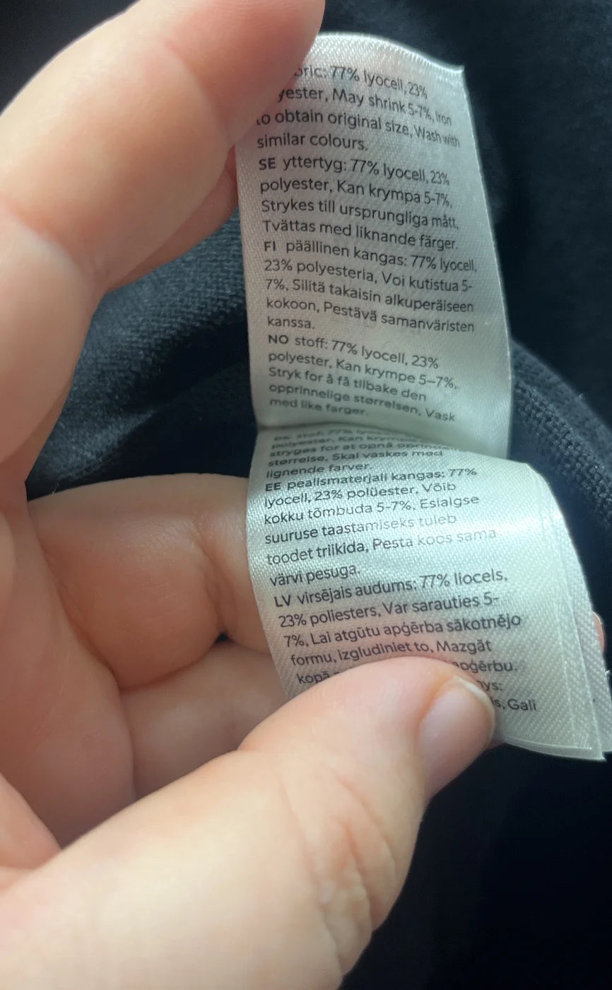 Lindex svart midikjol