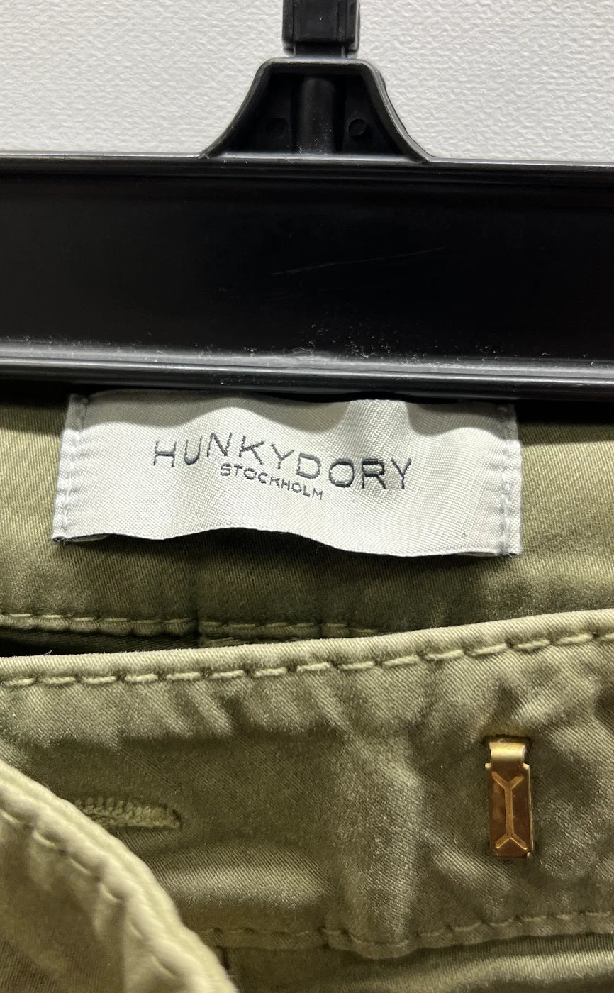 Hunkydory olivfärgade cargobyxor XS