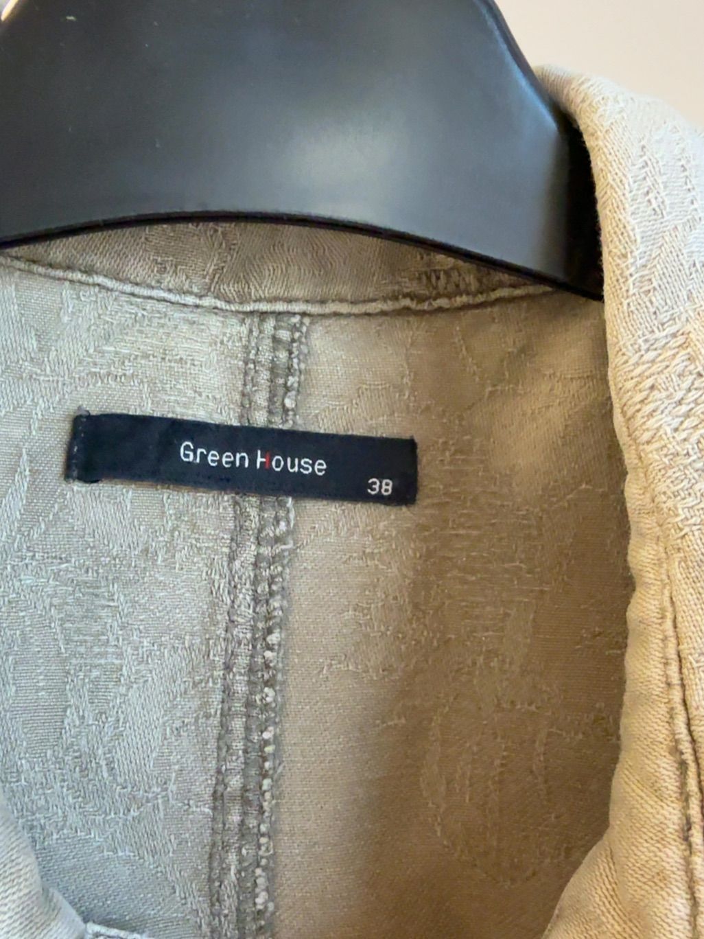 Green House beige jacquard denimjacka