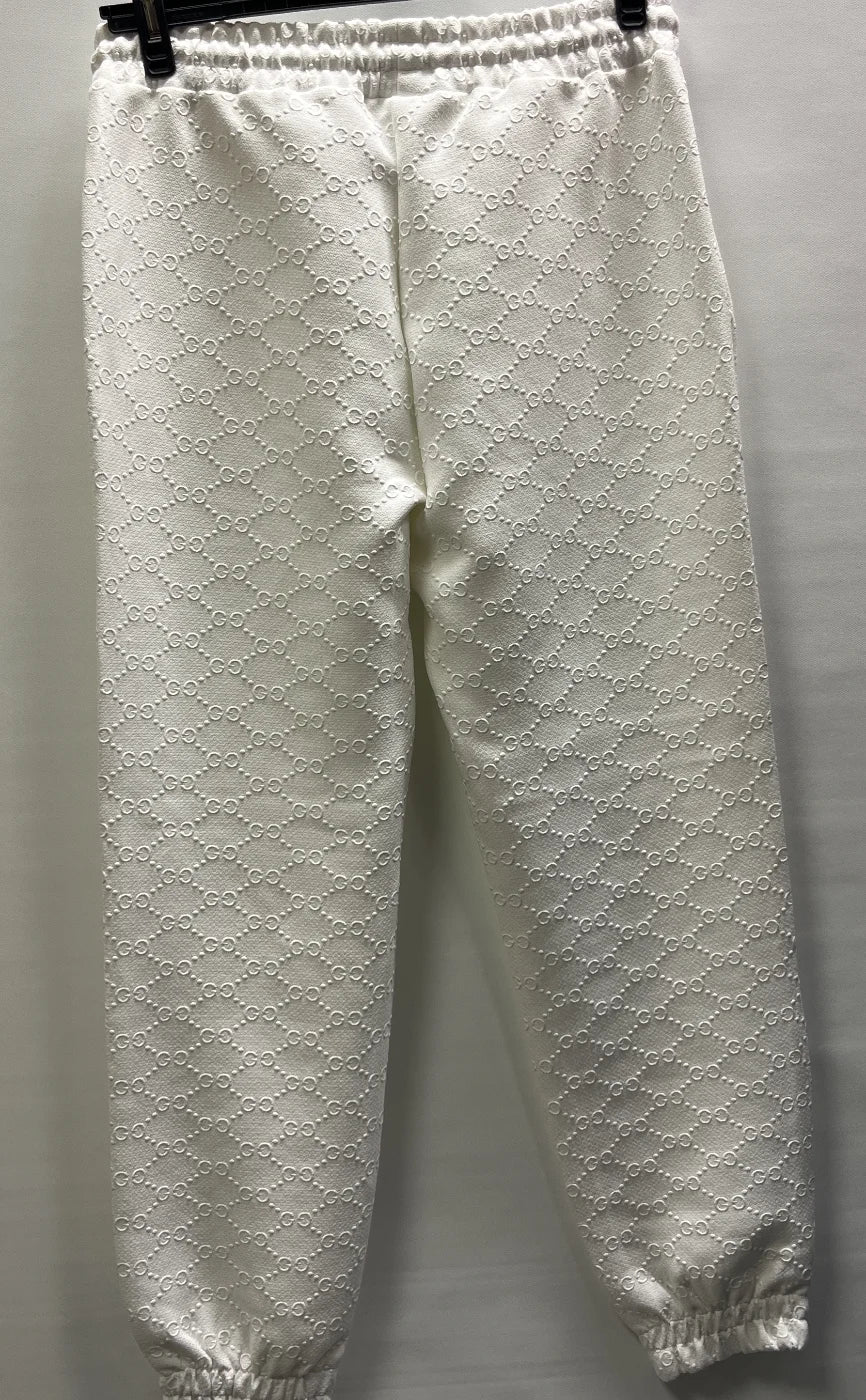 Gucci vita sweatpants med präglat mönster