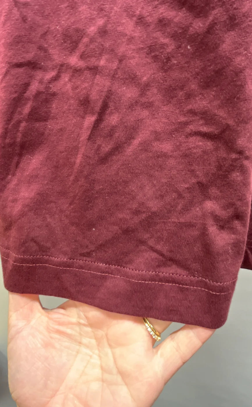 ARKET vinröd t-shirt med kort ärm