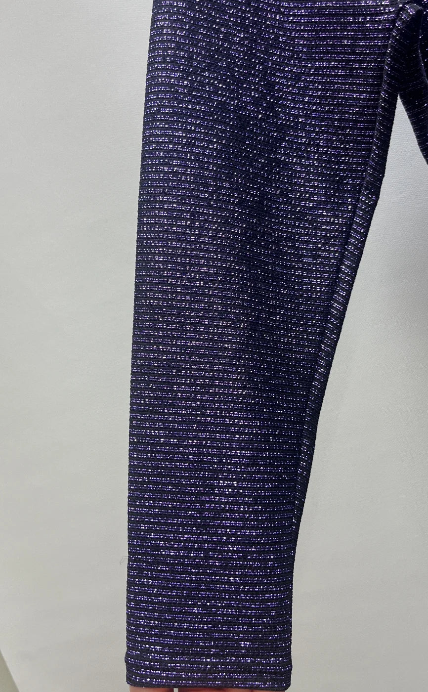 Body Talk glittrig färgblock bodysuit
