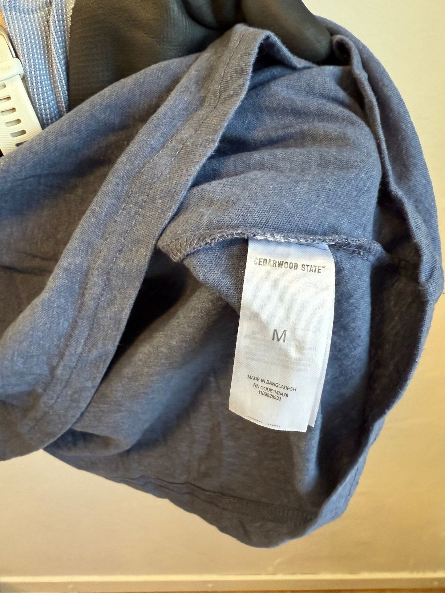 Cedarwood State blå v-ringad t-shirt