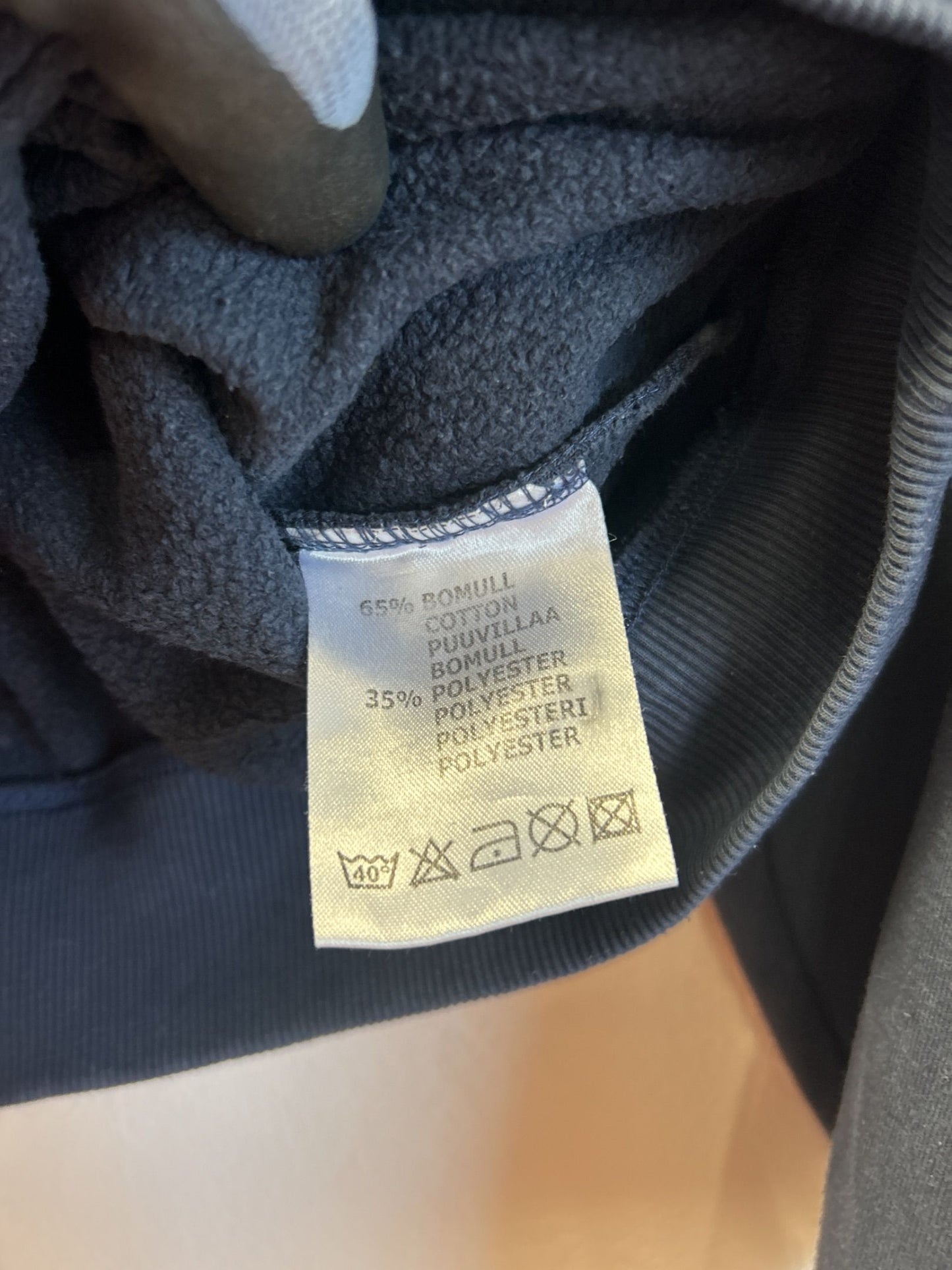 Iconic Sportswear marinblå sweatshirt med rund hals