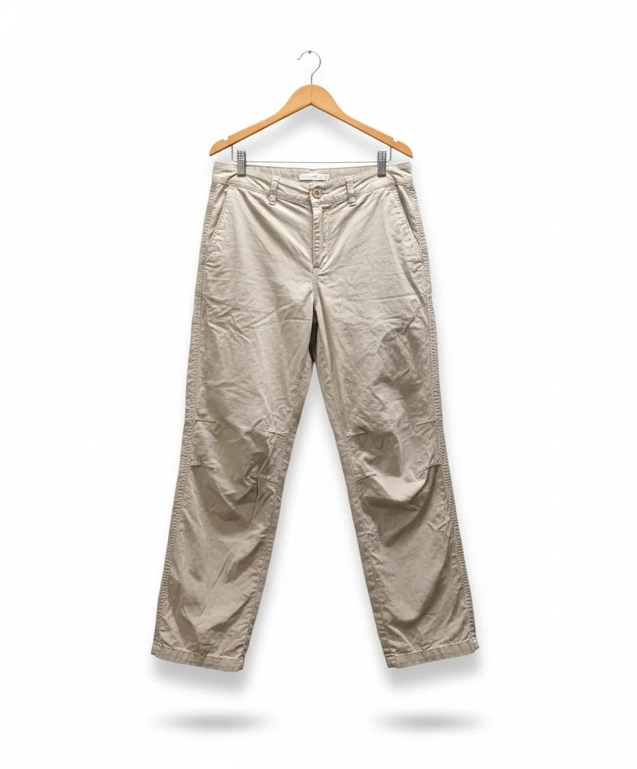 Simple Wish beige byxor i linneblandning