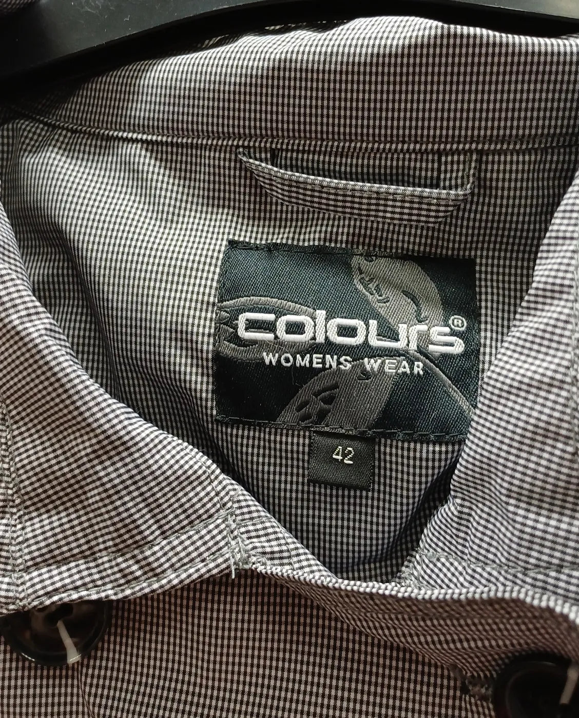 Colours damkappa med dubbelknäppning