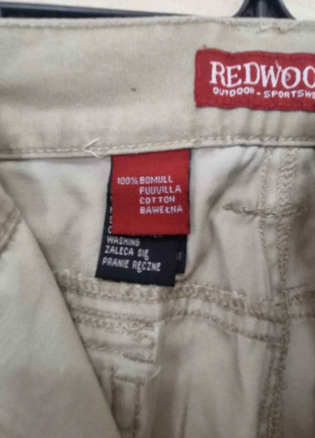Redwood beige cargo-zip-off-byxor
