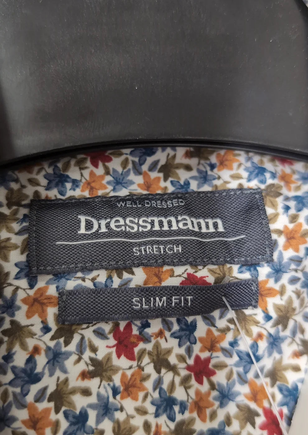 Dressmann slim fit blommig skjorta
