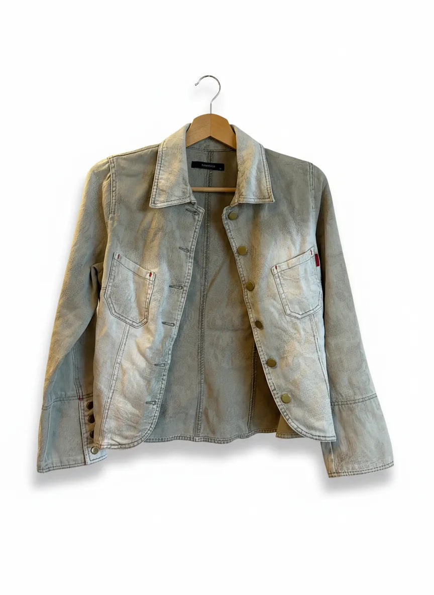 Green House beige jacquard denimjacka
