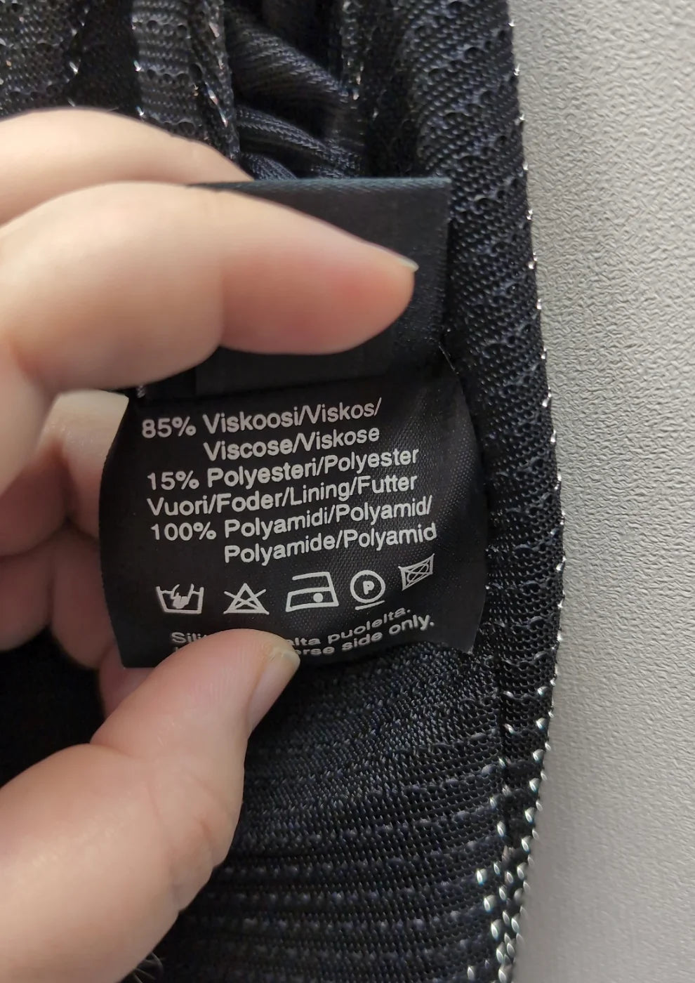 PTA svart ärmlös klänning med struktur