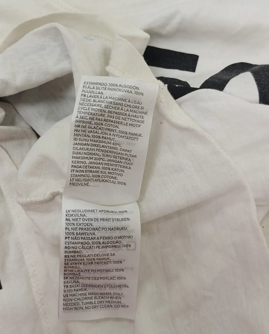 H&M Barn Vit T-shirt med Tryck
