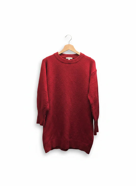 H&M röd stickad tröja