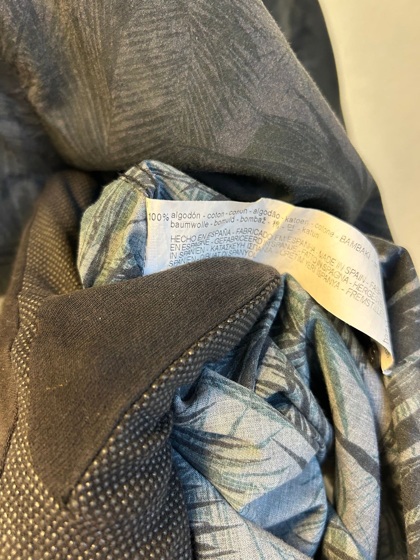 Zara Man slim fit skjorta med kort ärm och tryck