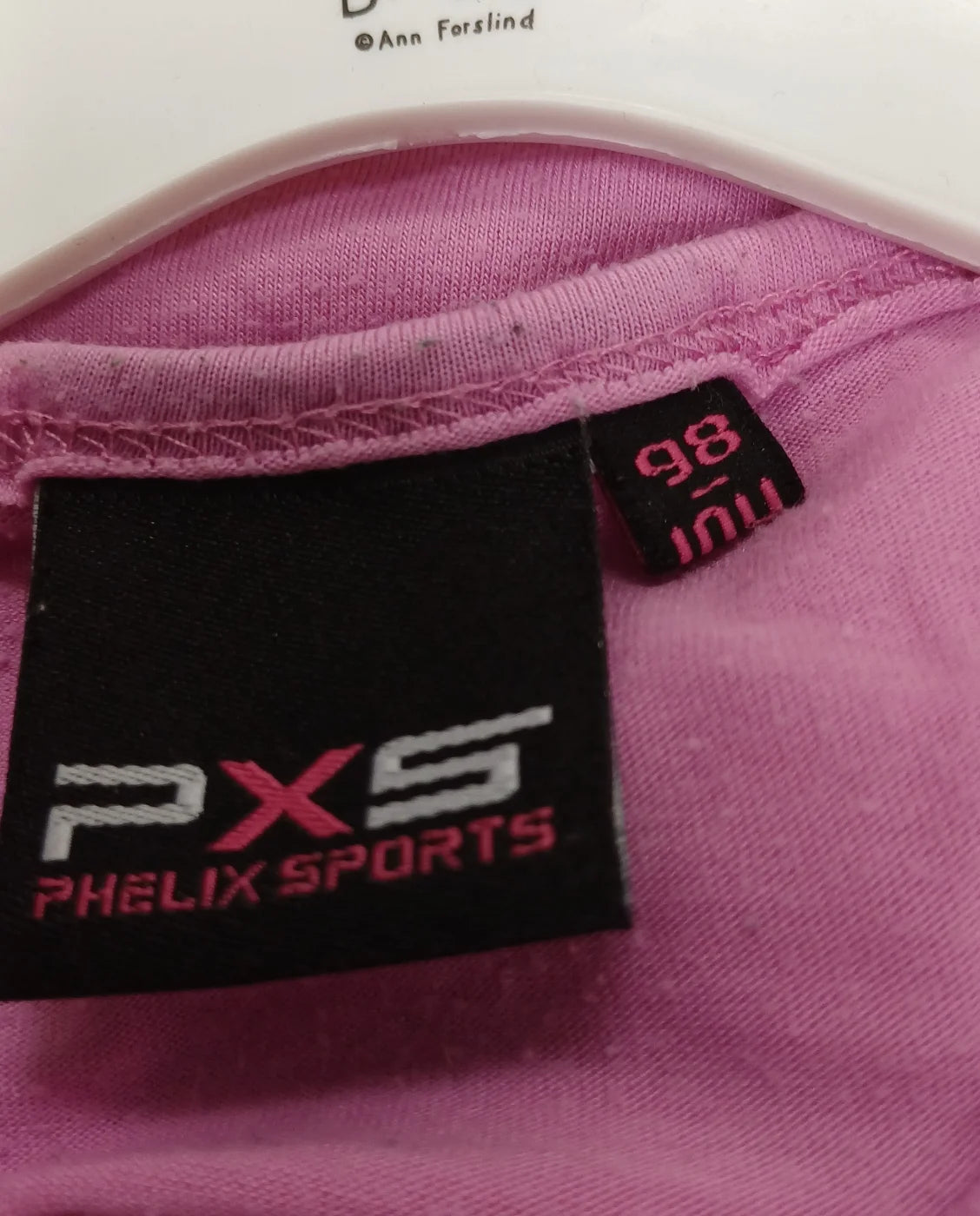 PXS Phelix Sports rosa t-shirt med tryck för flickor