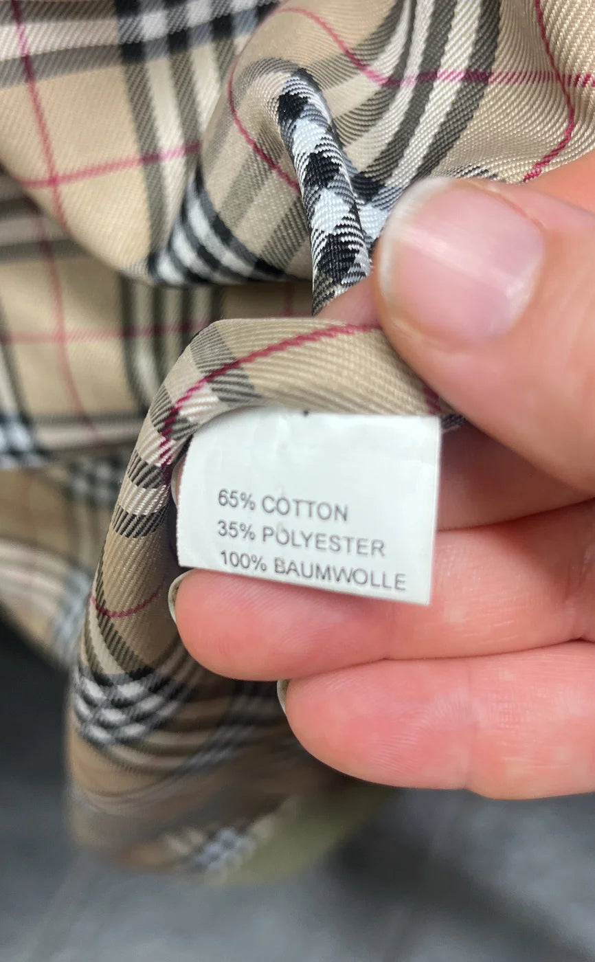 Burberry olivgrön huva kappa