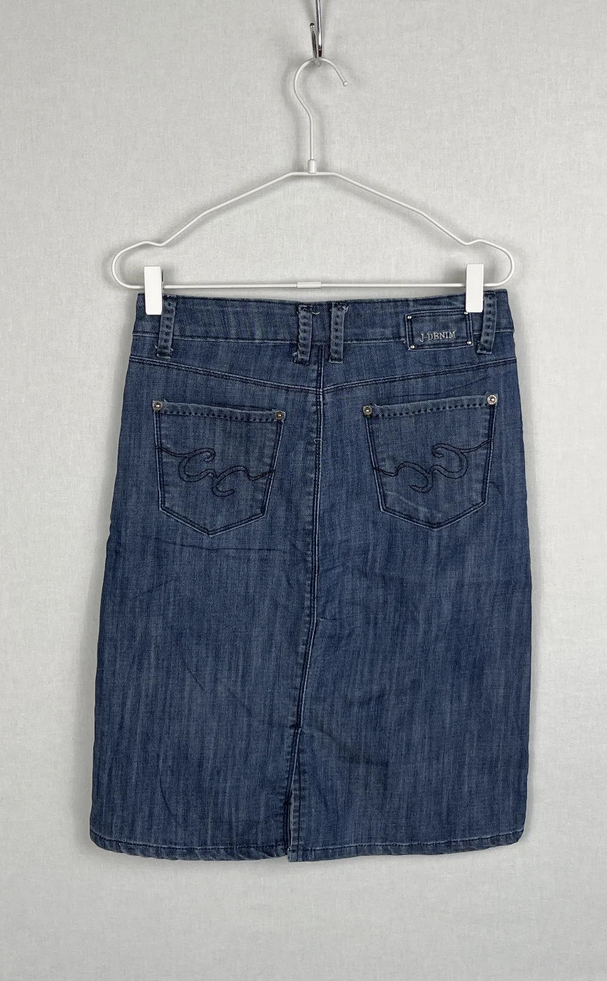 J-DENIM Blå Denimkjol