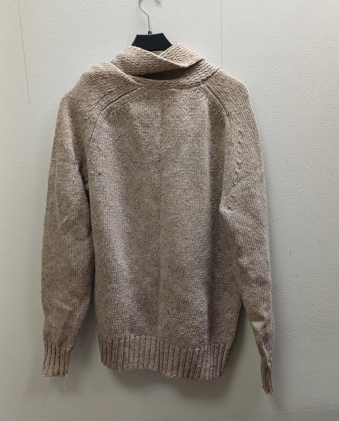 Pelle P beige stickad kofta med sjalkrage