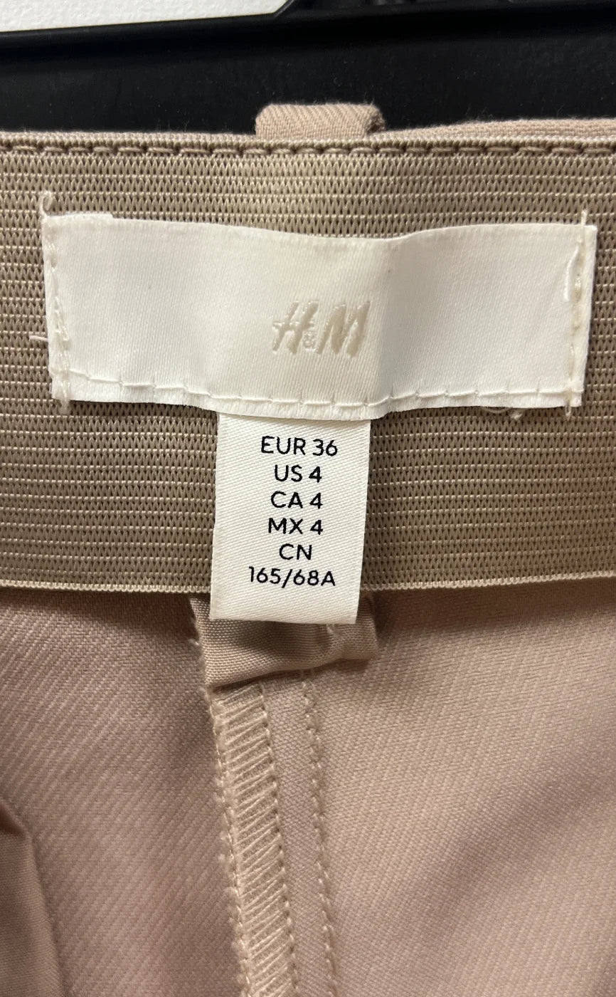 H&M klassiska beige byxor