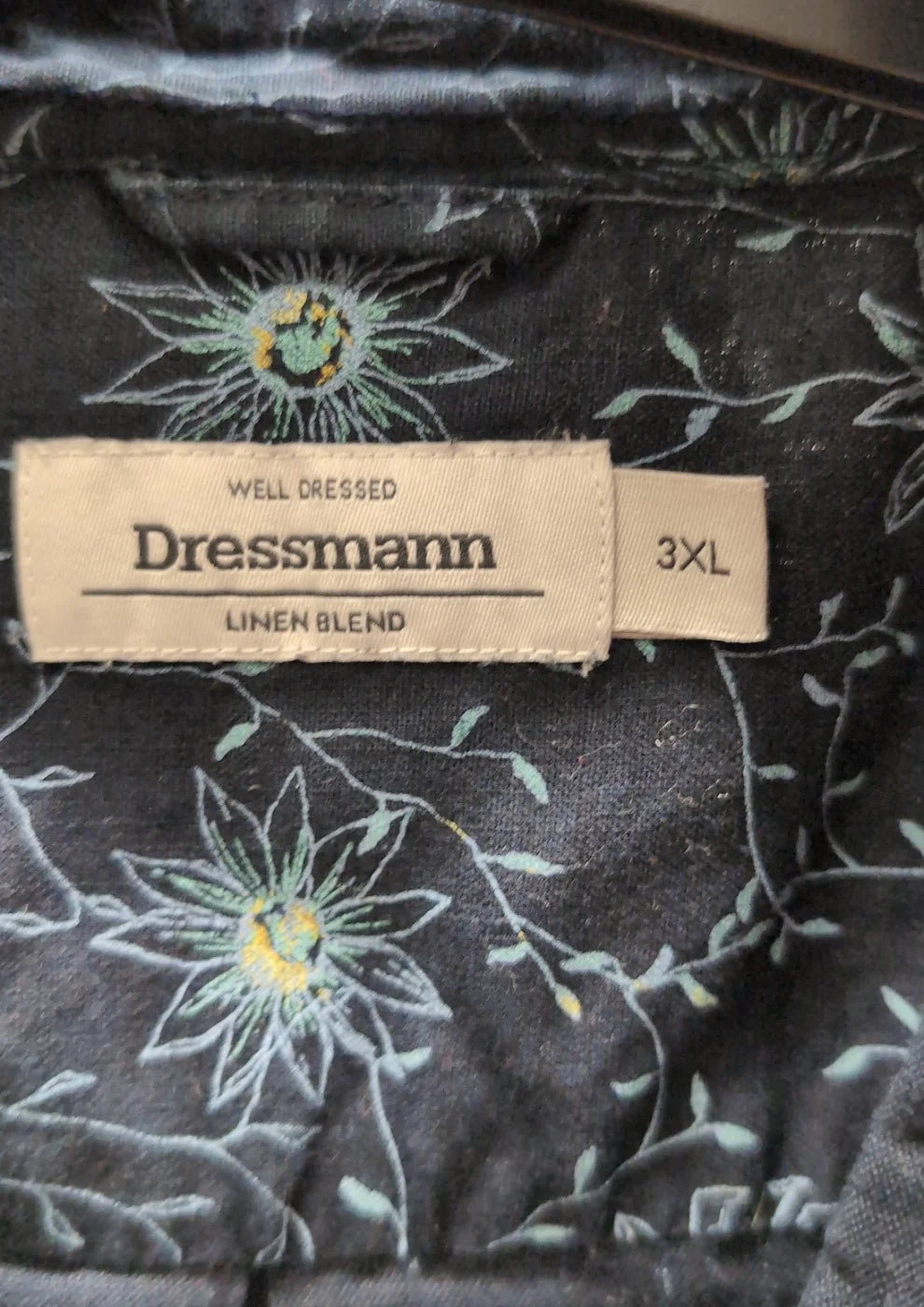 Dressmann kortärmad skjorta med blommönster