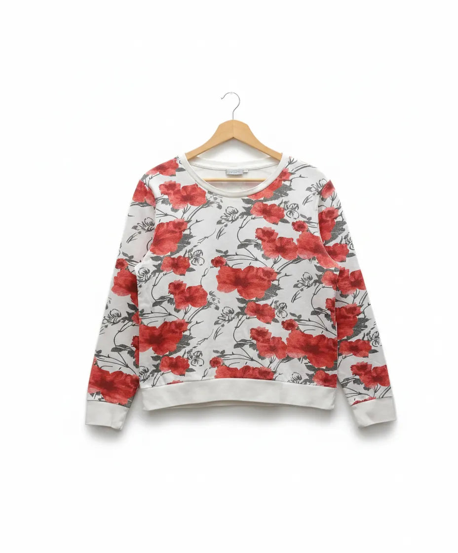 Fransaa sweatshirt med blommönster