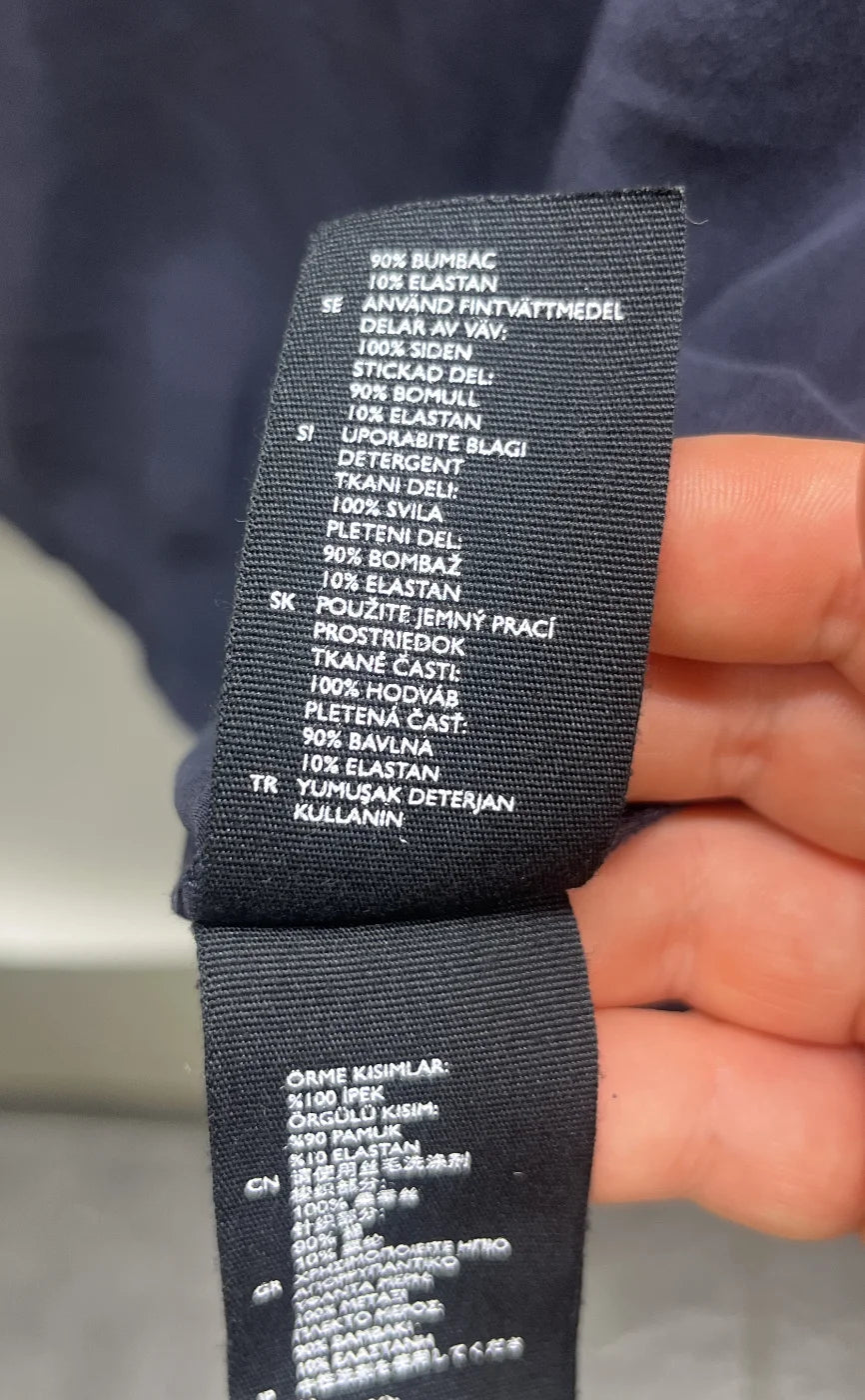 COS oversize marinblå t-shirt