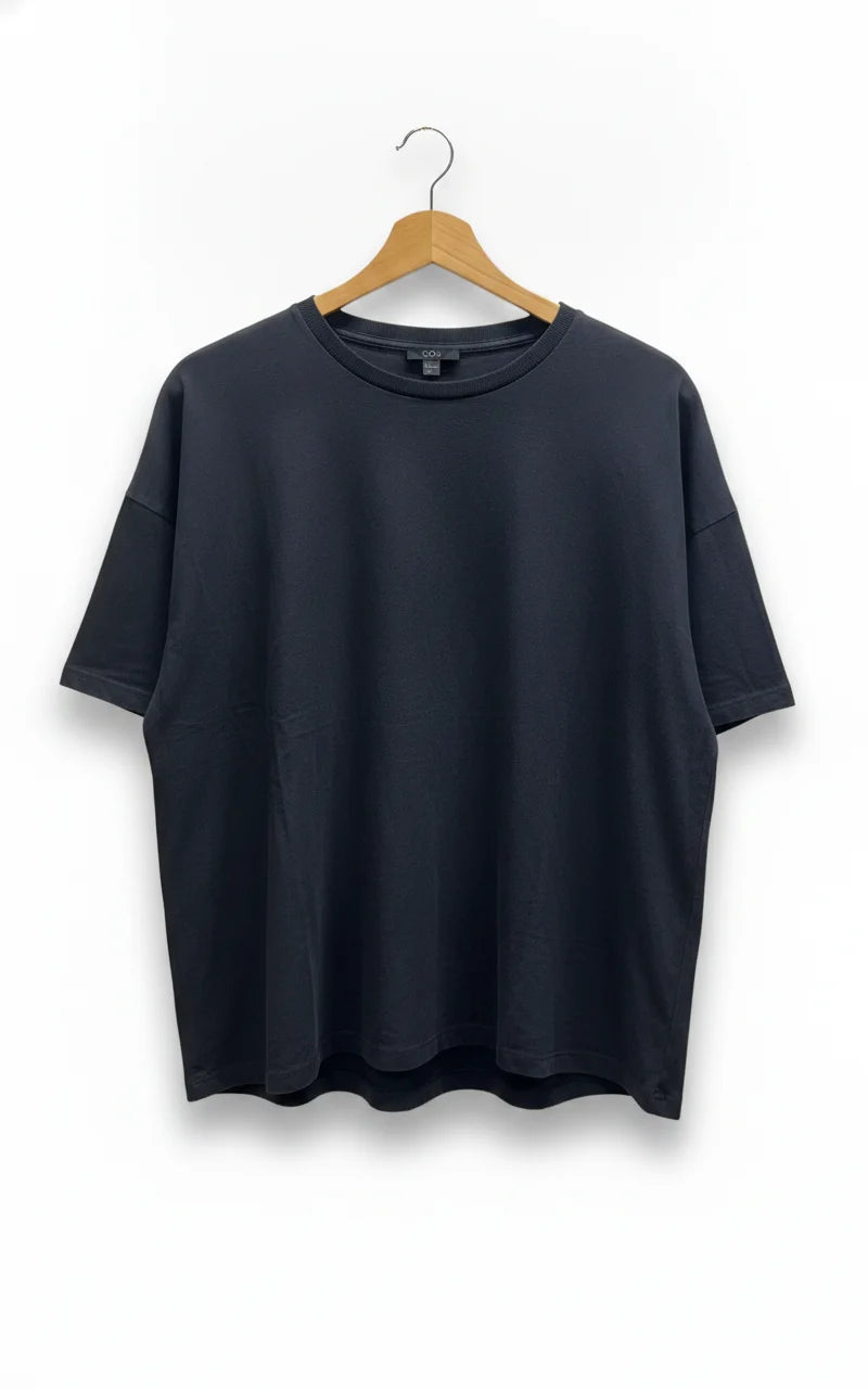 COS oversize marinblå t-shirt