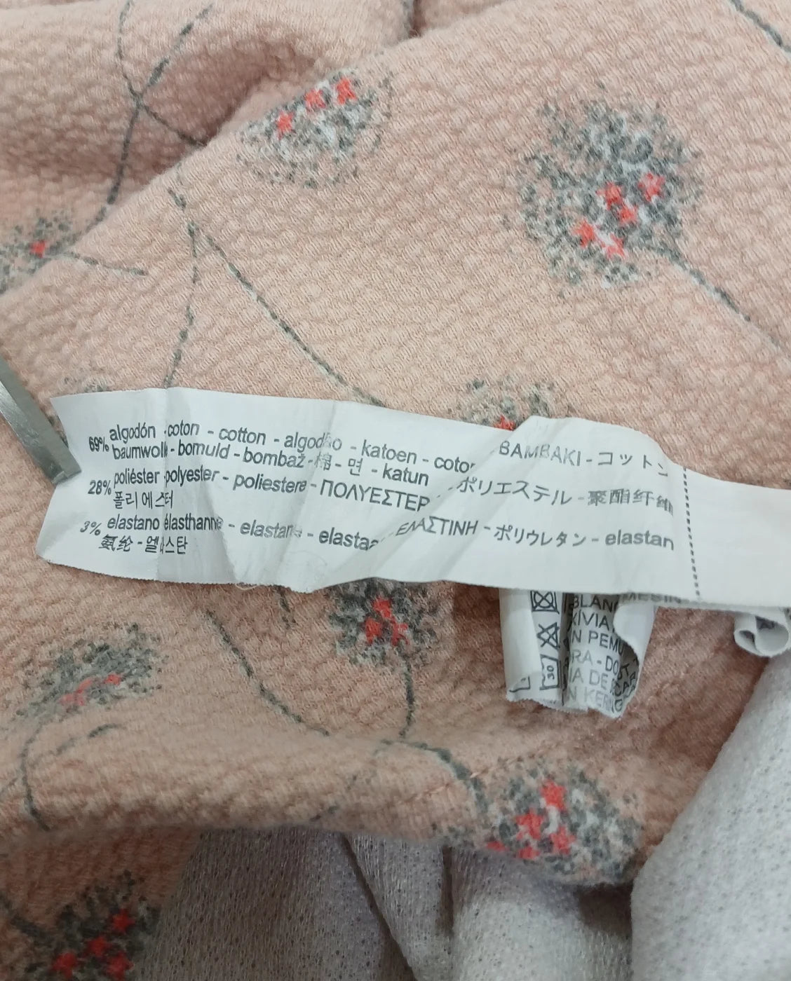 Zara BabyGirl rosa klänning med blommönster