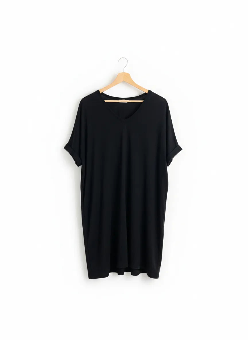 H&M svart t-shirt med v-ringning