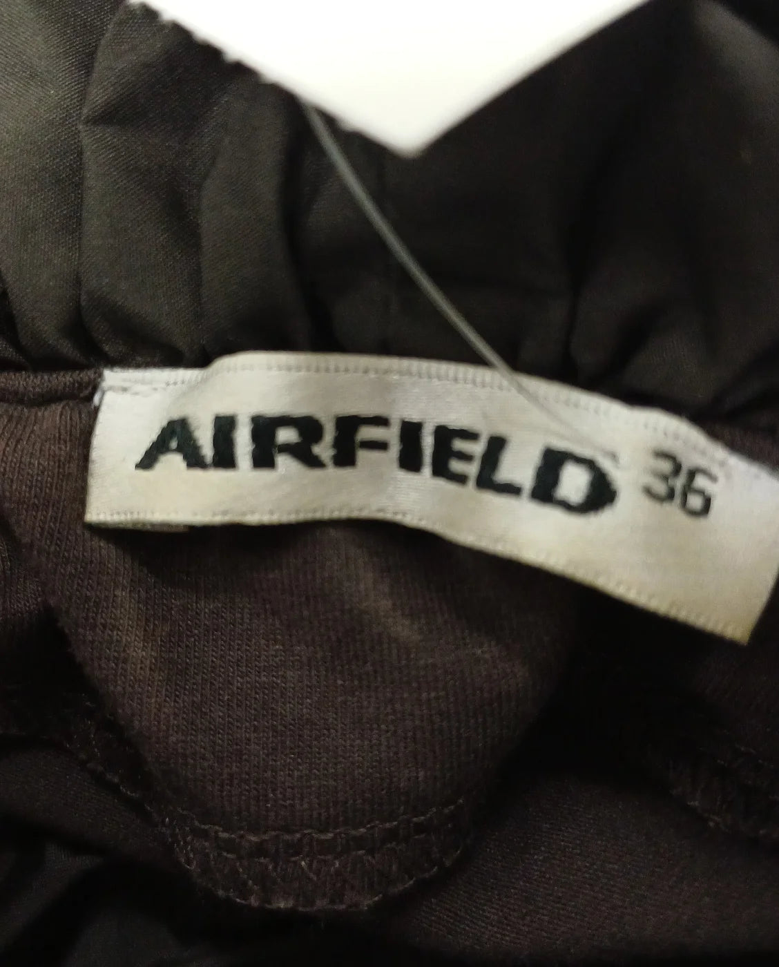 Airfield mörkbrun jacka med dragkedja