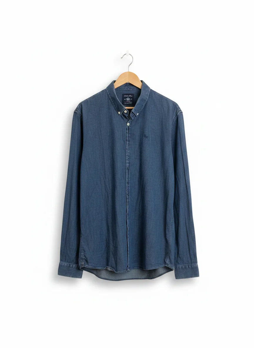 Robbie Moor slim fit denimskjorta