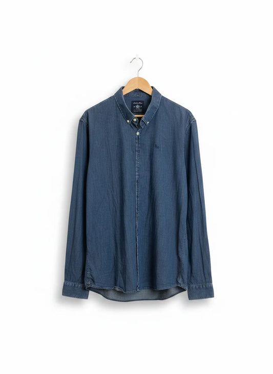 Robbie Moor slim fit denimskjorta