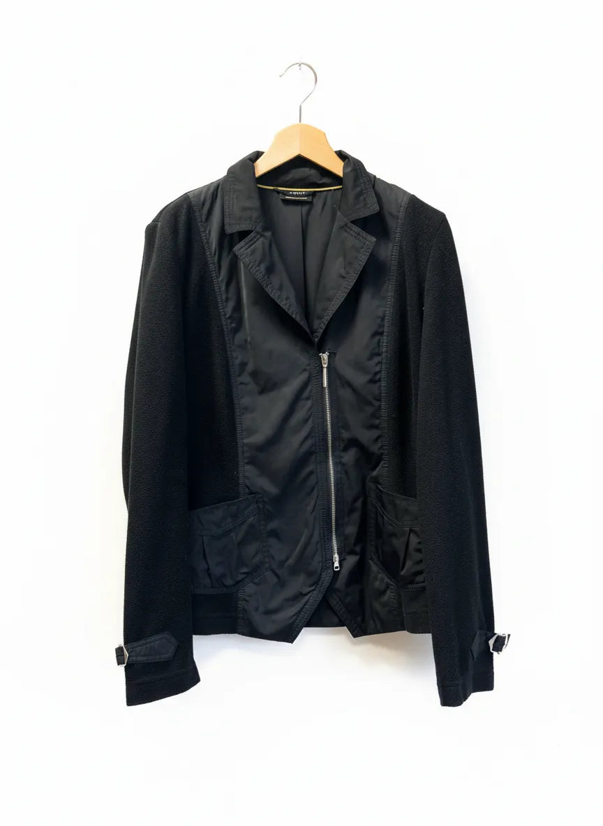Taifun Casual & Co svart jacka med dragkedja