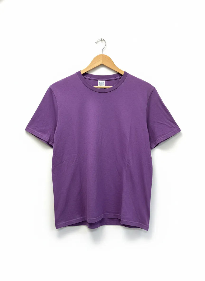 Stories lila rynkig t-shirt XL